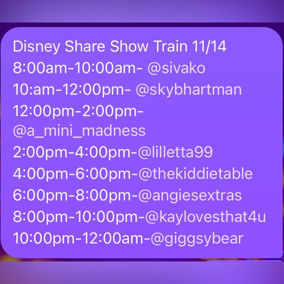 Disney Train Share Show Flyer!!! - Picture 4 of 4